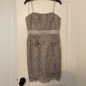 Gorgeous grey cocktail dress by Adrianna Papell